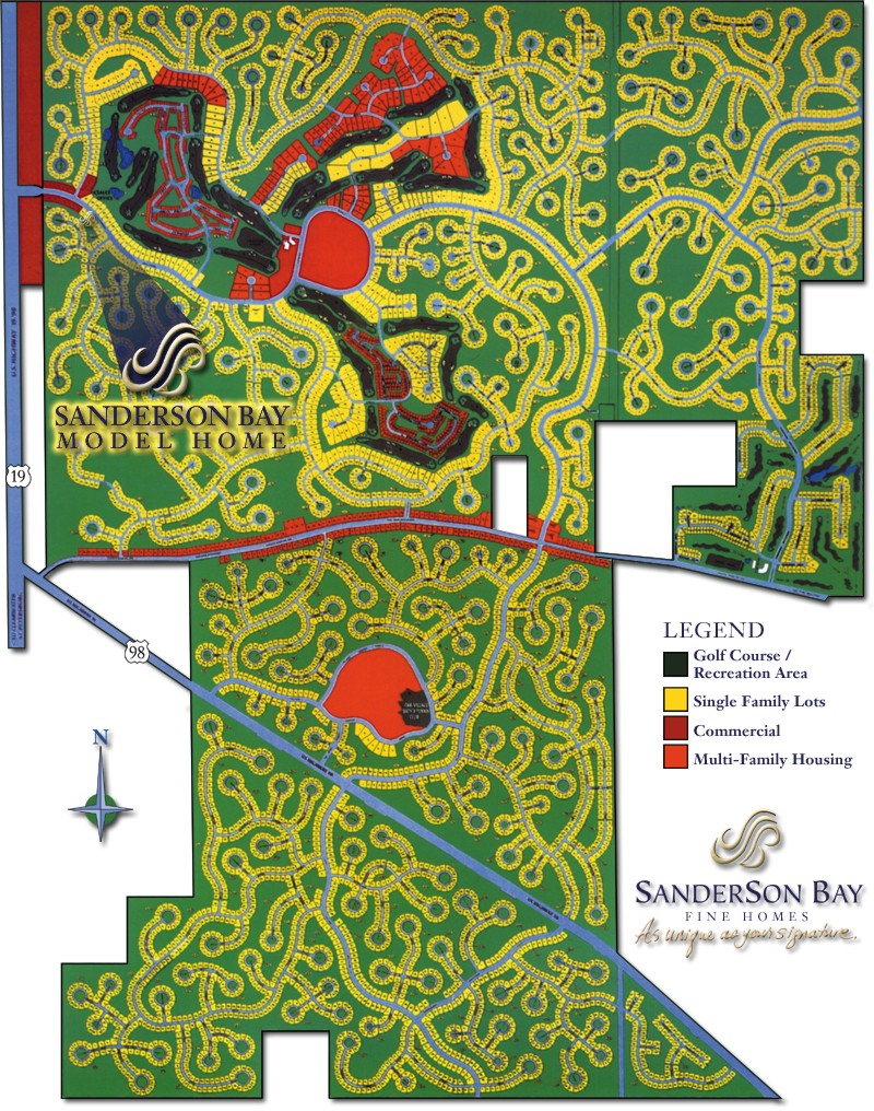 Sugarmill Woods site map
